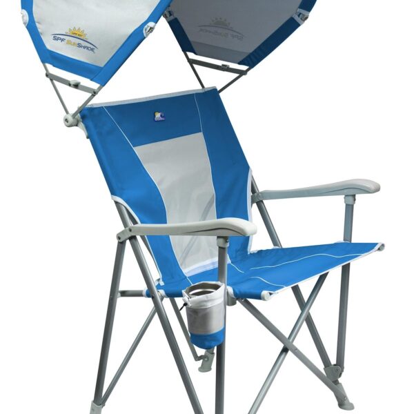 Gci Outdoor SunShade Captain's Chair Güneşlikli Katlanır Plaj Sandalyesi