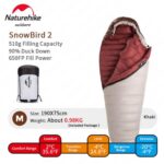 Naturehike M/510G Snowbird Ördek Tüyü Mumya Uyku Tulumu -20°C - Görsel 5