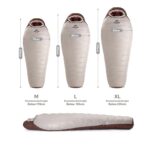 Naturehike XL/1090G Snowbird Ördek Tüyü Mumya Uyku Tulumu -35°C - Görsel 25