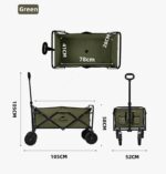 Naturehike Çok Amaçlı Katlanır Taşıma Arabası [Vagon] - Görsel 5