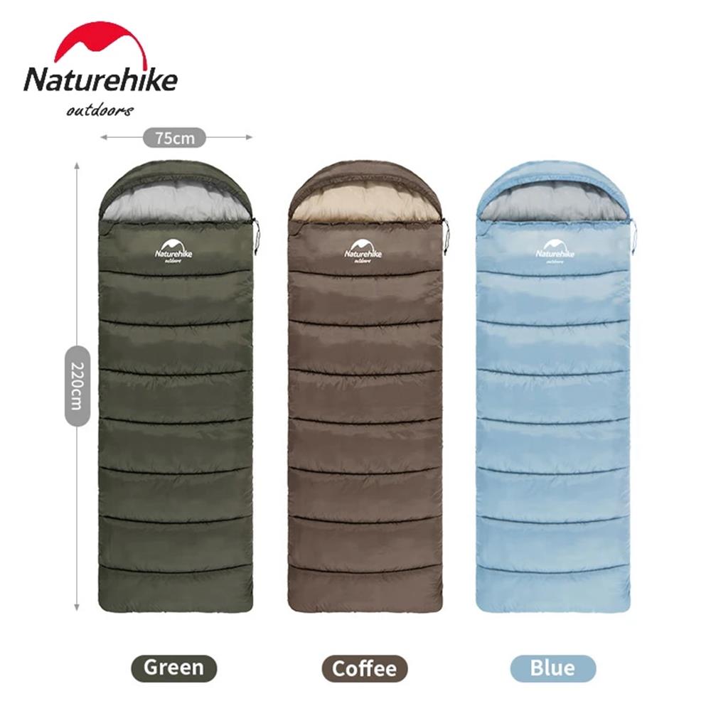 INTR23S09.0036 Naturehike U350S Zarf Tarzı Kapüşonlu Uyku Tulumu -17°C - Görsel 1