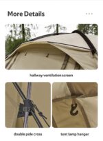 Naturehike Glamping UPF50+ Aries Beta 4-6 Kişilik Tünel Çadır - Görsel 22