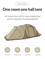 Naturehike Glamping UPF50+ Aries Beta 4-6 Kişilik Tünel Çadır - Görsel 34
