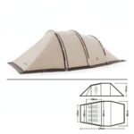 Naturehike Cloud Vessel UPF50+ Snow Skirt 4-6 Kişilik Tünel Çadır - Görsel 12