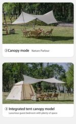 Naturehike Ango UPF 50+ Gölgelikli Otomatik Kurulum Kamp Çadırı - Görsel 11