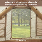 Madfox Bigless Glamping Cotton Inflatable Şişme Çadır [ Baca Çıkışlı ] - Görsel 6
