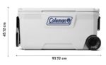 Coleman Xtreme Wheeled 100 QT Tekerlekli Soğutucu Marine Buzluk 94.6 Lt - Görsel 22