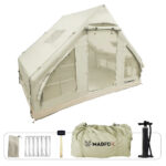 Madfox Bigless Glamping Cotton Inflatable Şişme Çadır [ Baca Çıkışlı ] - Görsel 4
