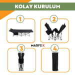 Madfox AeroLift Katlanır Kamp Yatağı Kampet - Görsel 8
