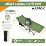 Madfox SteelRest Çelik Katlanır Kamp Yatağı Kampet - Görsel 5