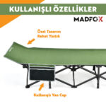 Madfox SteelRest Çelik Katlanır Kamp Yatağı Kampet - Görsel 7