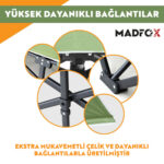 Madfox SteelRest Çelik Katlanır Kamp Yatağı Kampet - Görsel 9