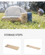 Naturehike Ultralight Çift Kişilik Şişme Kamp Matı | 185*130*2.5 cm | - Görsel 5